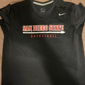 SDSU basketball Nike dri fit short sleeve